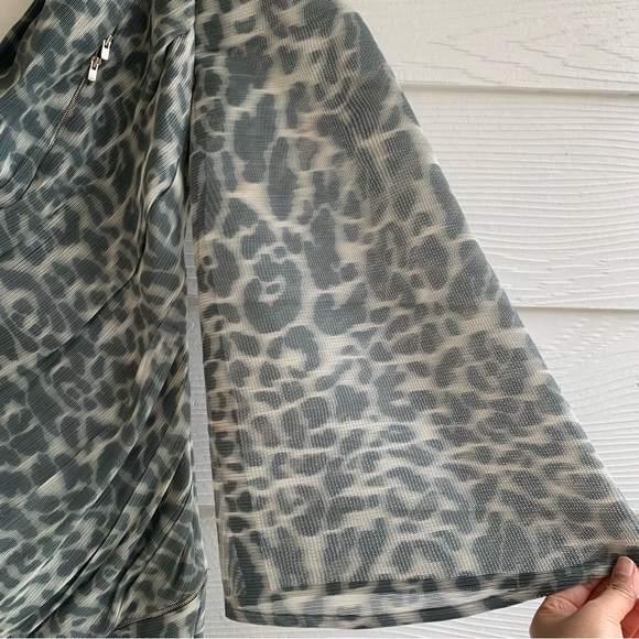 Jay Ahr one Sleeve mini dress size 36 zipper details lined rushing bodycon - Picture 5 of 16